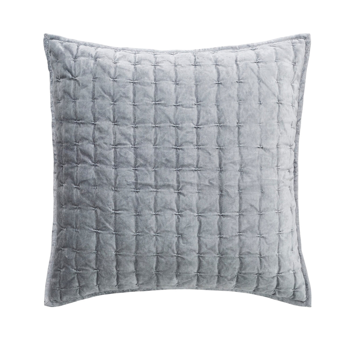 Luna Hand Pinched Velvet Sham Sham By Orchids Lux Home