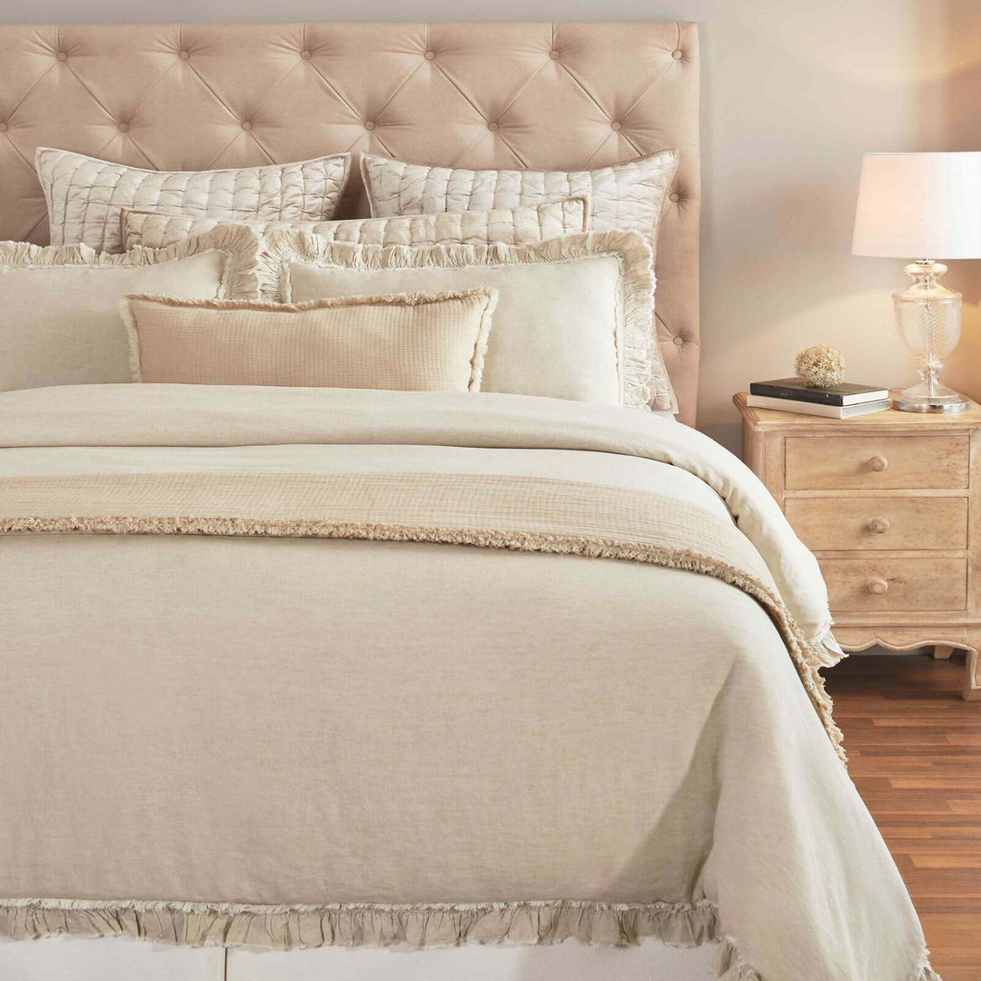 Ruffle European Linen Duvet Cover Duvet Covers By Orchids Lux Home