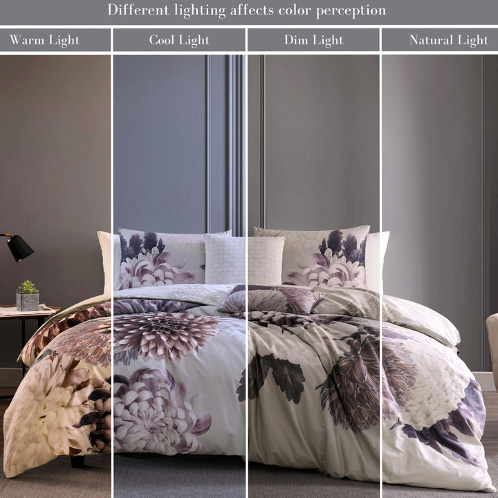 Bebejan Dahlia Purple 5 Piece Reversible Comforter Set Comforter Sets By Bebejan®