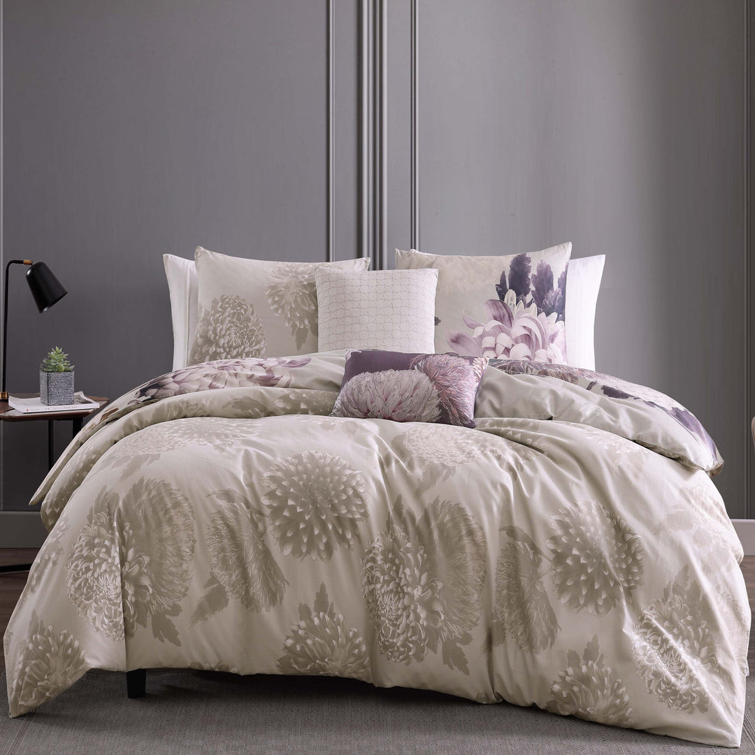Bebejan Dahlia Purple 5 Piece Reversible Comforter Set Comforter Sets By Bebejan®