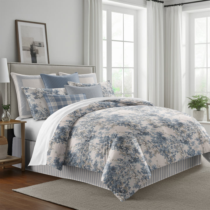 Dolce Blue Fog 8 Piece Duvet Cover Set Duvet Covers By Colcha Linens