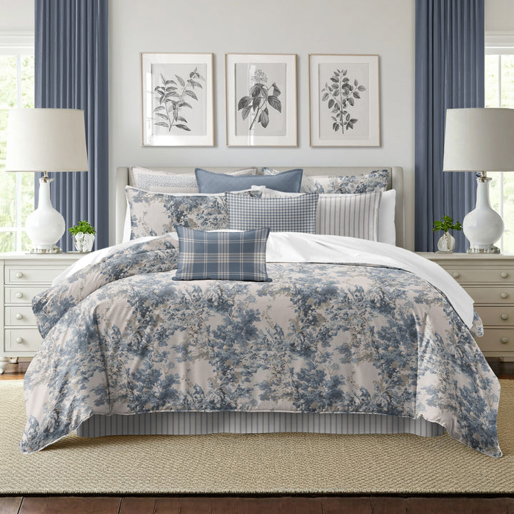 Dolce Blue Fog 8 Piece Duvet Cover Set Duvet Covers By Colcha Linens