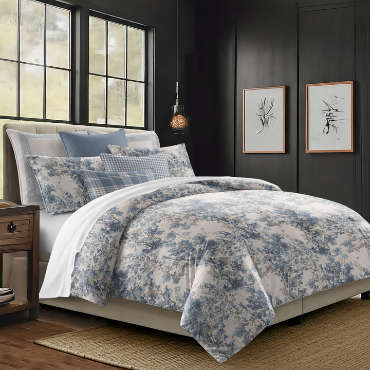 Dolce Blue Fog 8 Piece Coverlet Set Coverlet By Colcha Linens