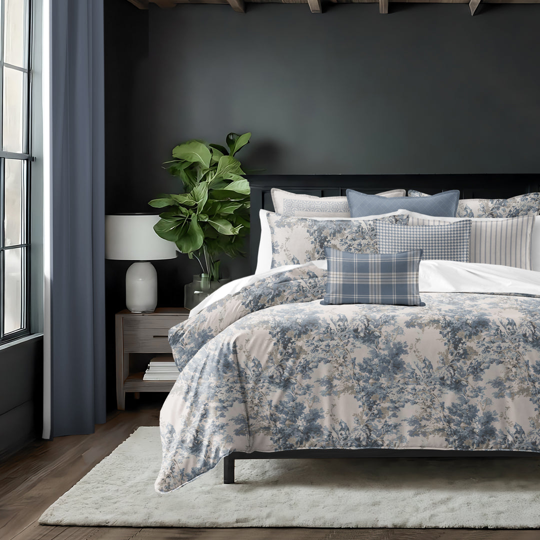 Dolce Blue Fog 8 Piece Coverlet Set Coverlet By Colcha Linens