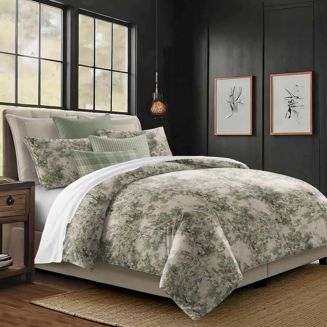 Dolce Spring Green 8 Piece Duvet Cover Set Duvet Covers By Colcha Linens