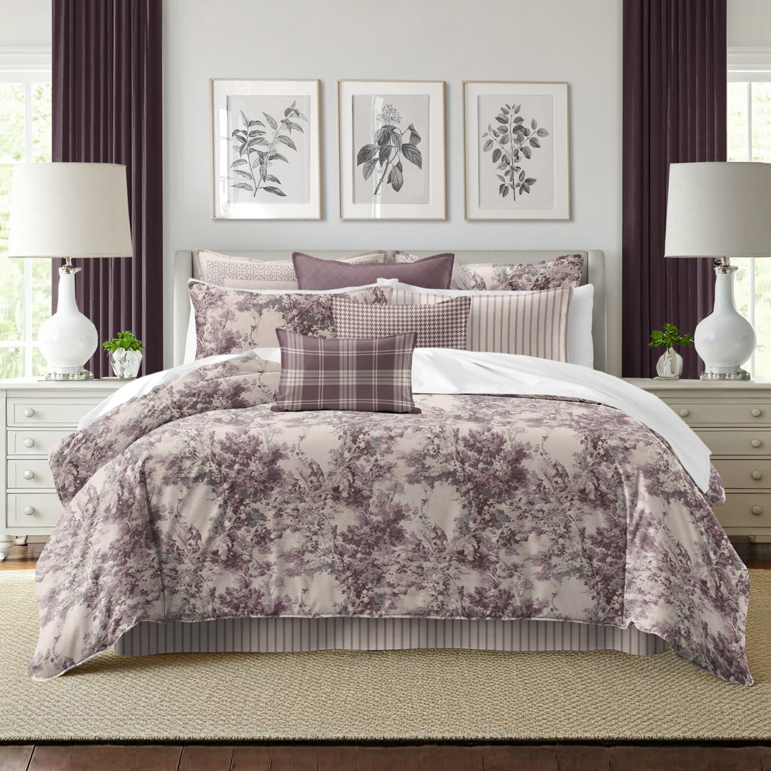 Dolce Wisteria 8 Piece Comforter Set Comforter Sets By Colcha Linens
