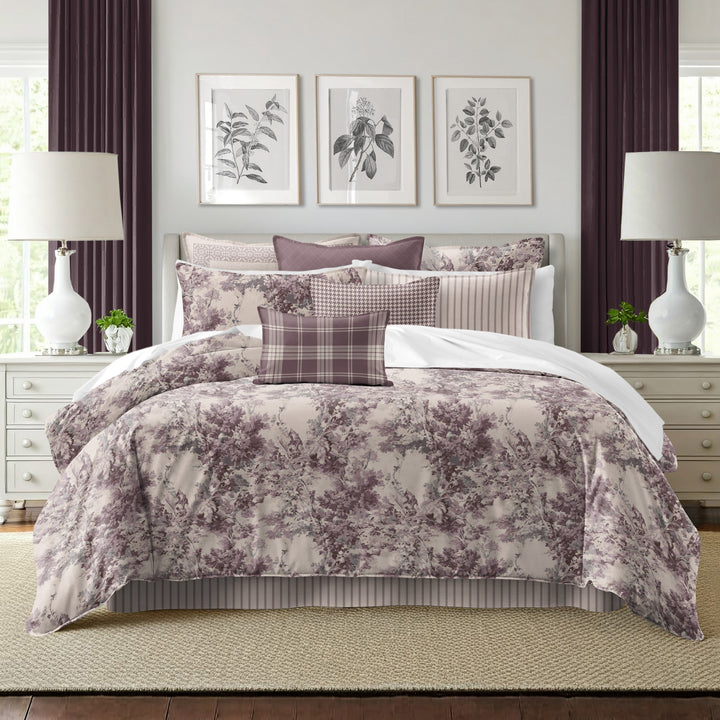 Dolce Wisteria 8 Piece Comforter Set Comforter Sets By Colcha Linens