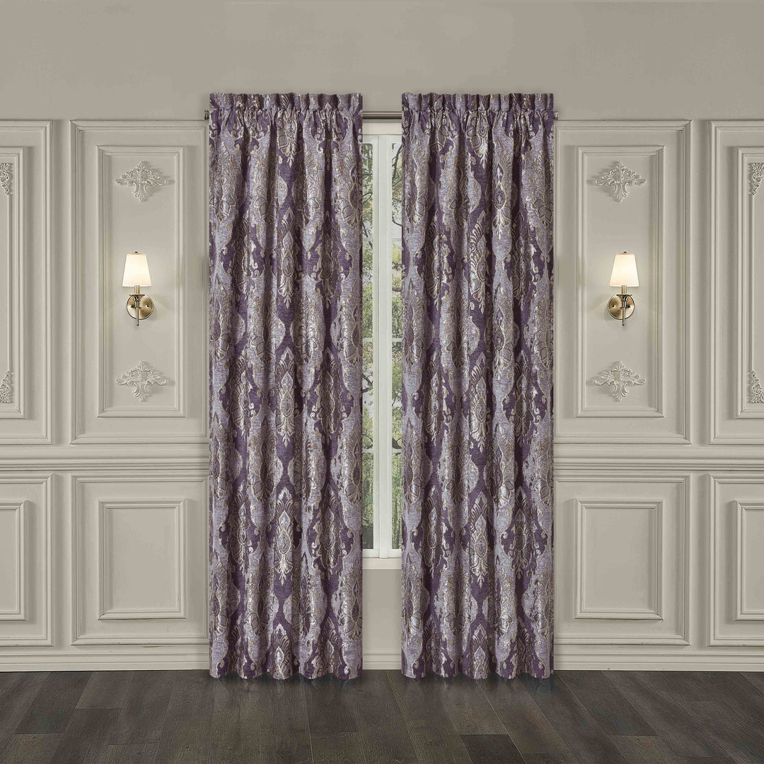 J Queen Dominique Lavender Window Panel Pair (Set of 2) - Final Sale Window Panels By J. Queen New York