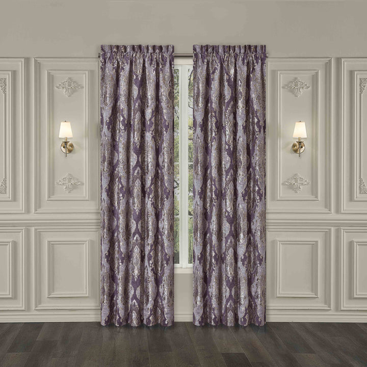 J Queen Dominique Lavender Window Panel Pair (Set of 2) - Final Sale Window Panels By J. Queen New York