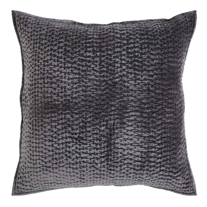 Laguna Pick Stitch Velvet Sham Sham By Orchids Lux Home