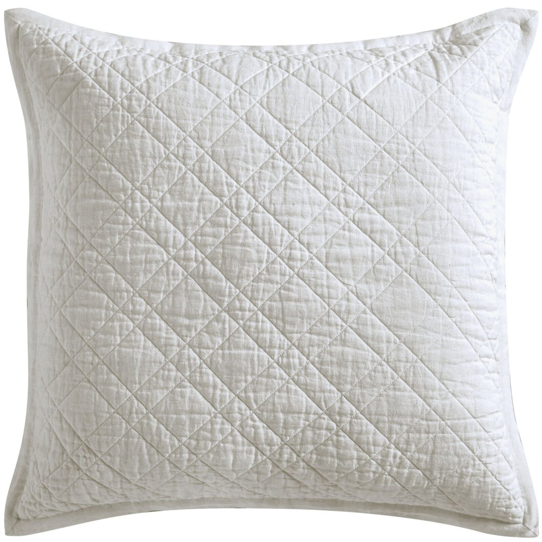 Chloe European Linen Diamond Sham Sham By Orchids Lux Home