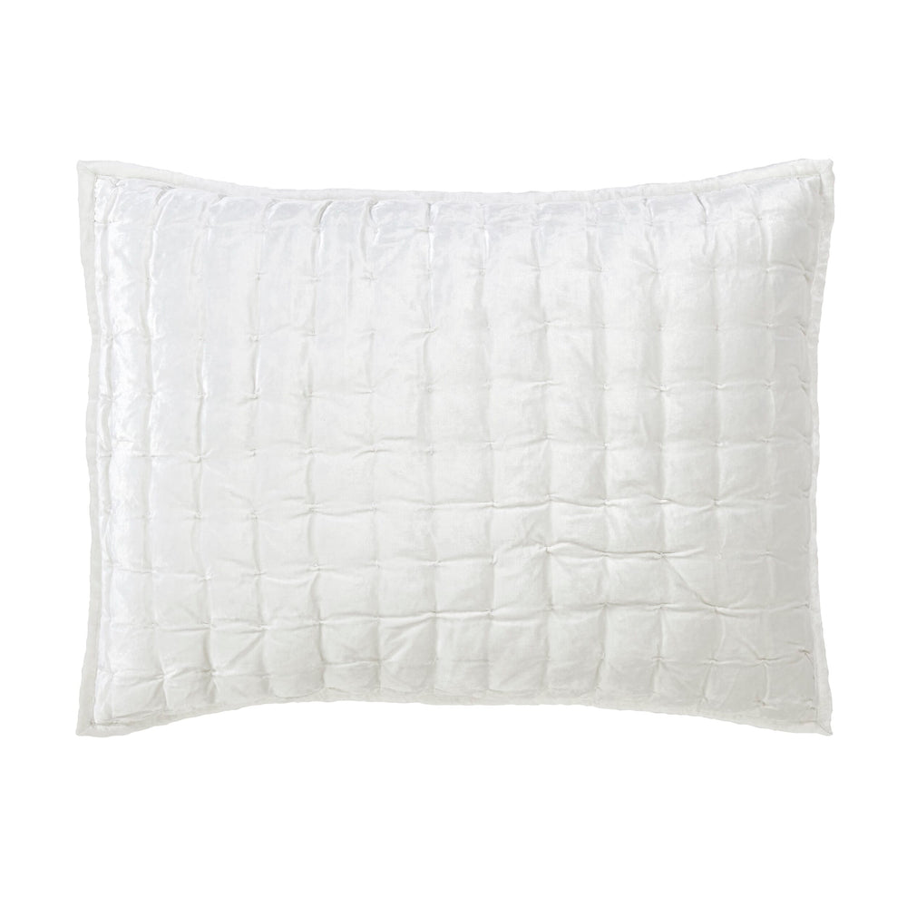 Luna Hand Pinched Velvet Sham Sham By Orchids Lux Home