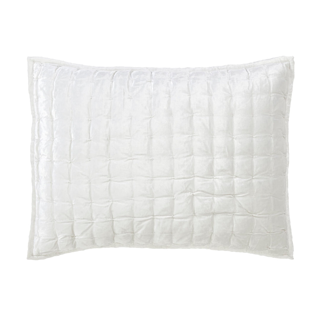 Luna Hand Pinched Velvet Sham Sham By Orchids Lux Home