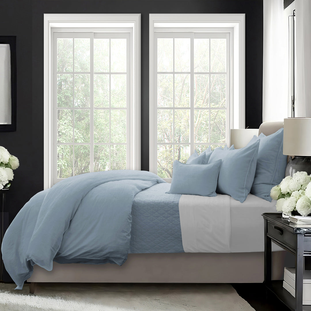 Elsie Cornflower 8 Piece Comforter Set Comforter Sets By Colcha Linens