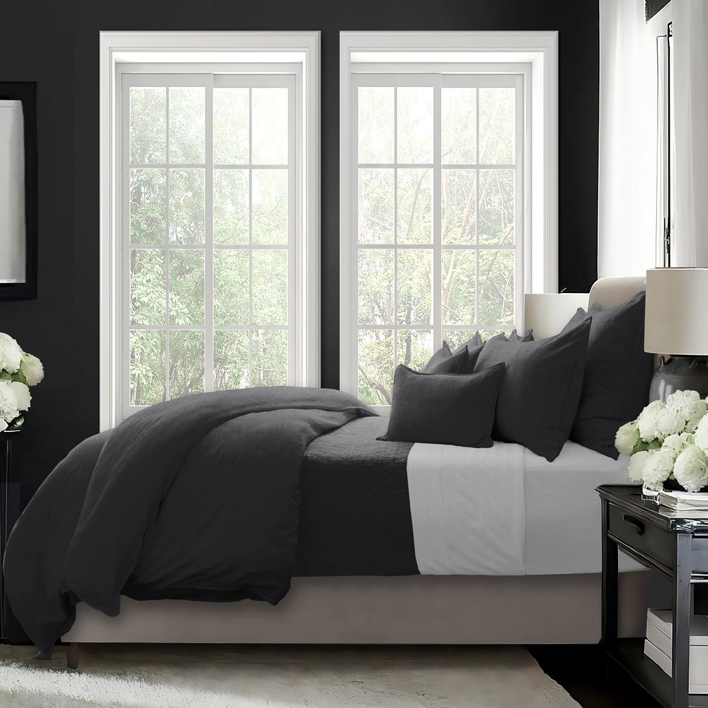 Elsie Ebony 8 Piece Comforter Set Comforter Sets By Colcha Linens