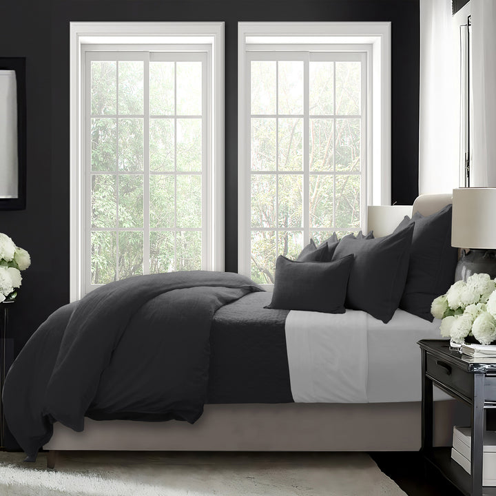 Elsie Ebony 8 Piece Comforter Set Comforter Sets By Colcha Linens