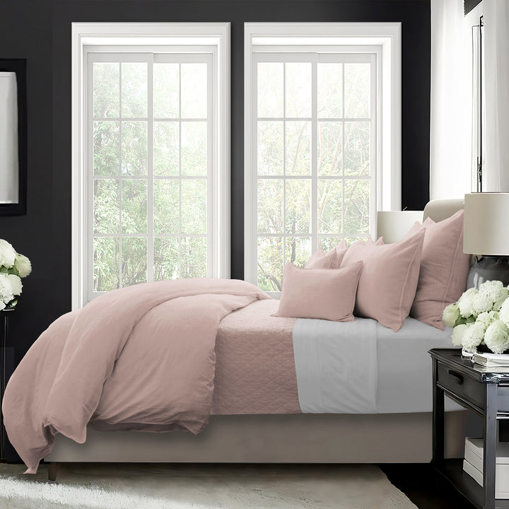 Elsie French Pink 8 Piece Duvet Cover Set Duvet Covers By Colcha Linens