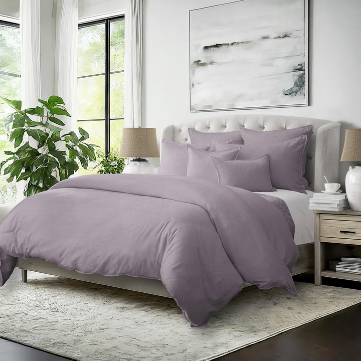 Elsie Lilac 8 Piece Duvet Cover Set Duvet Covers By Colcha Linens