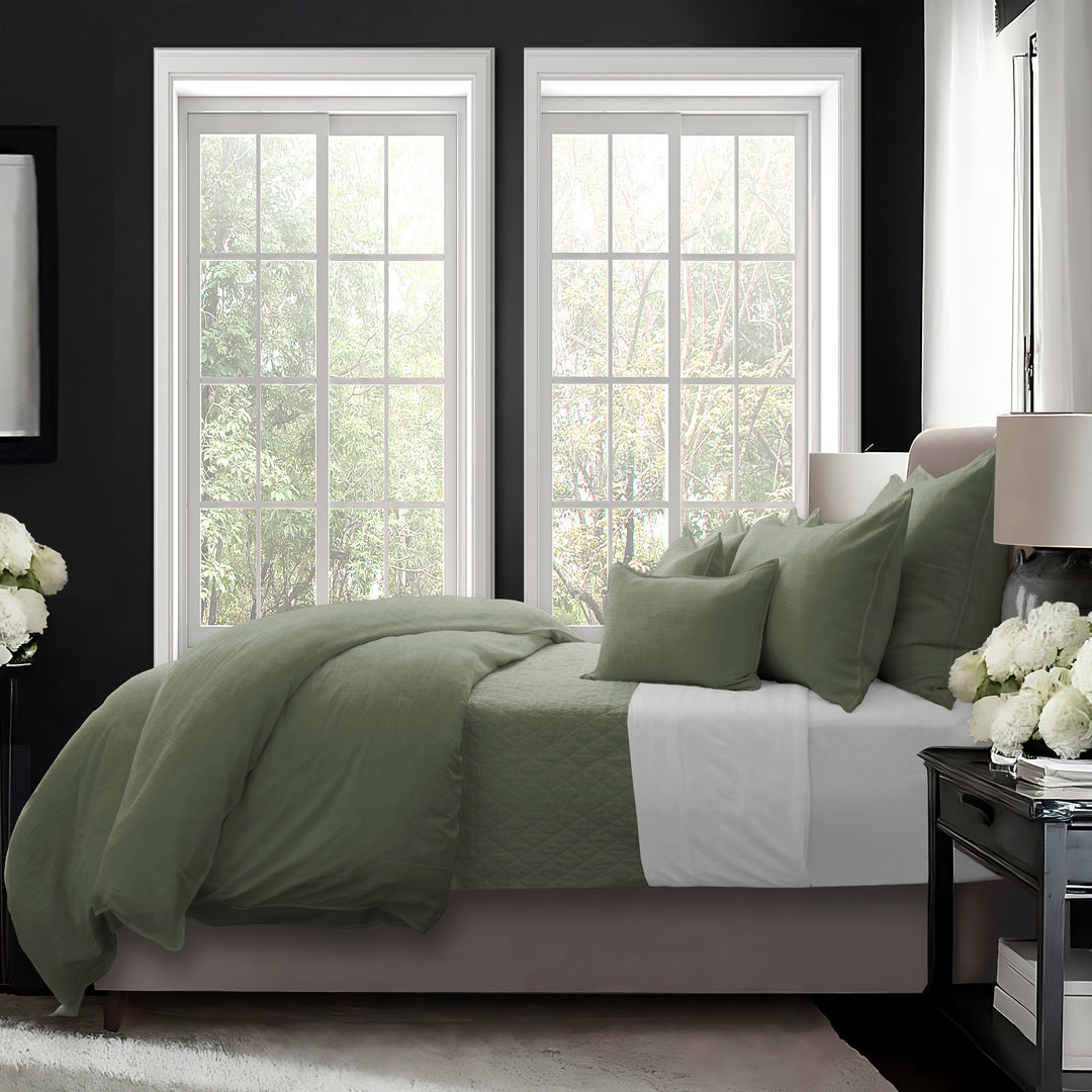 Elsie Sweet Grass 8 Piece Duvet Cover Set Duvet Covers By Colcha Linens