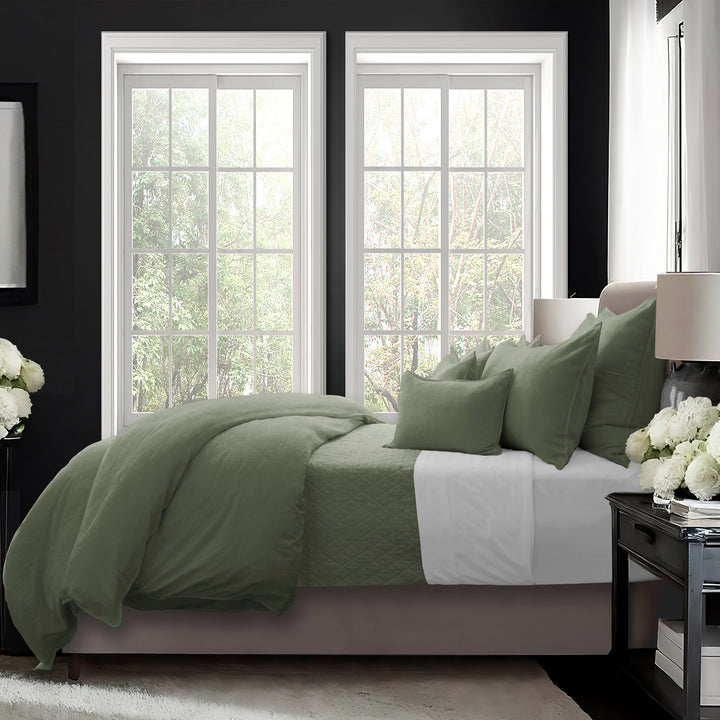 Elsie Sweet Grass 8 Piece Duvet Cover Set Duvet Covers By Colcha Linens