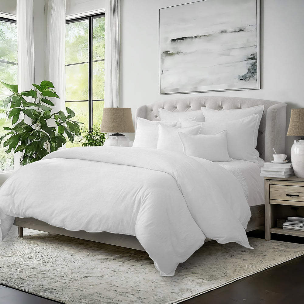 Elsie White 8 Piece Duvet Cover Set Duvet Covers By Colcha Linens