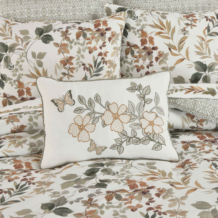 Evergreen Sage Boudoir Decorative Throw Pillow 21" x 13" Throw Pillows By J. Queen New York