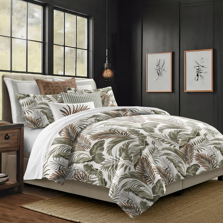Frondosa Copper 8 Piece Duvet Cover Set Duvet Covers By Colcha Linens