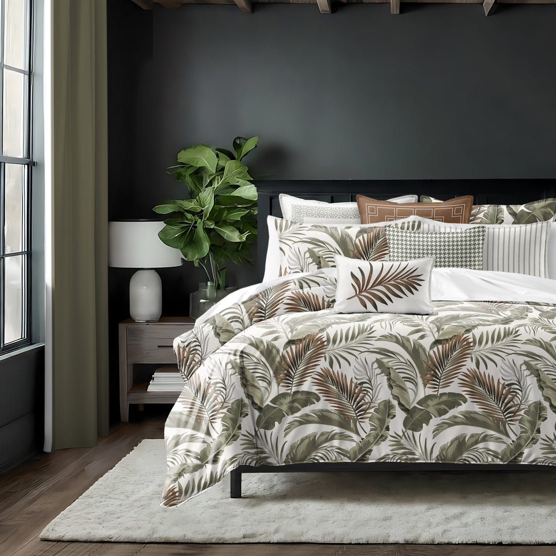 Frondosa Copper 8 Piece Duvet Cover Set Duvet Covers By Colcha Linens