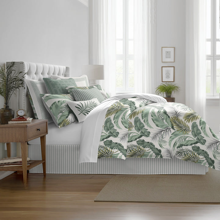 Frondosa Seagrass 8 Piece Comforter Set Comforter Sets By Colcha Linens