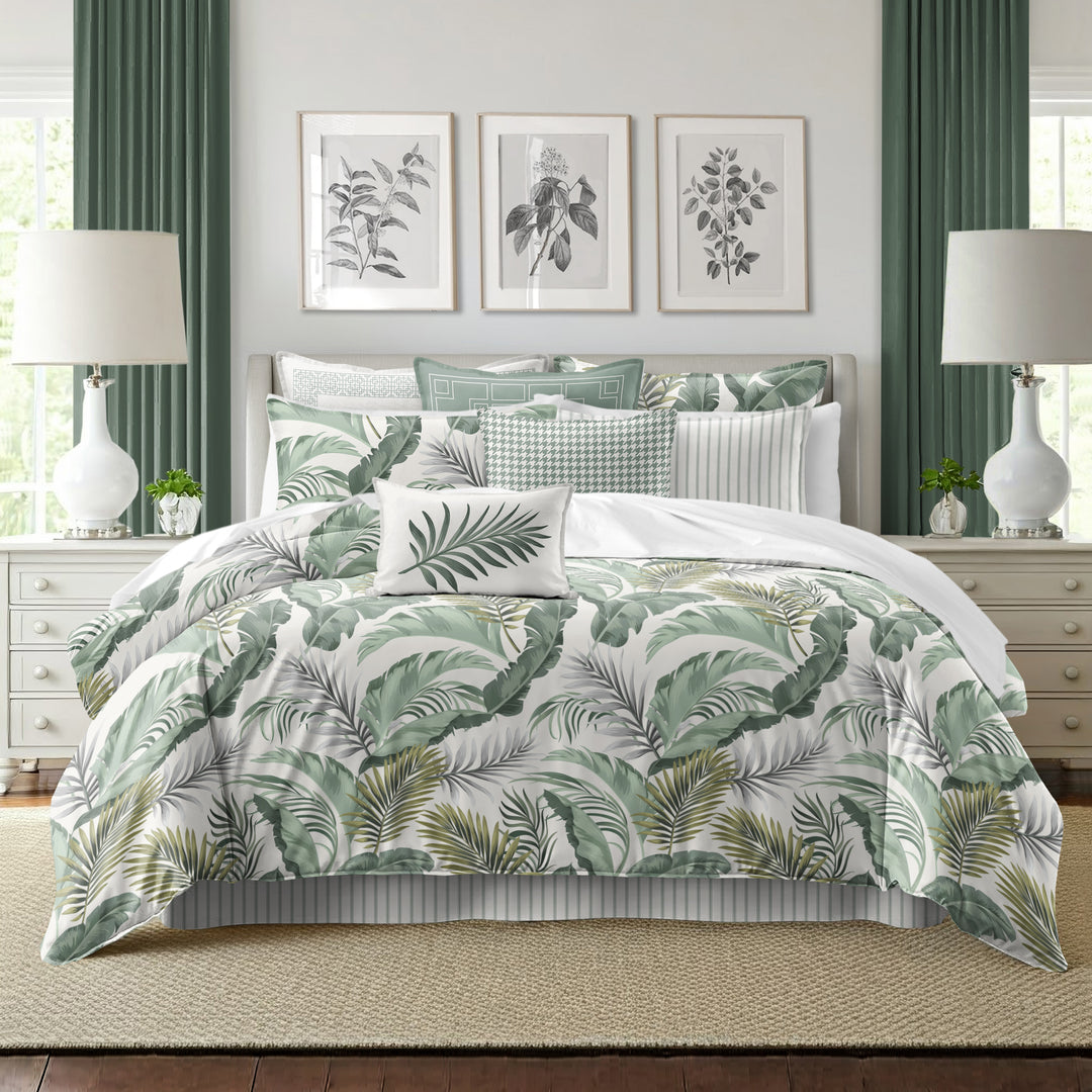Frondosa Seagrass 8 Piece Duvet Cover Set Duvet Covers By Colcha Linens