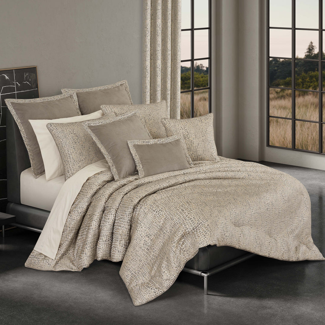 Habitat Pewter 3 Piece Comforter Set Comforter Sets By J. Queen New York