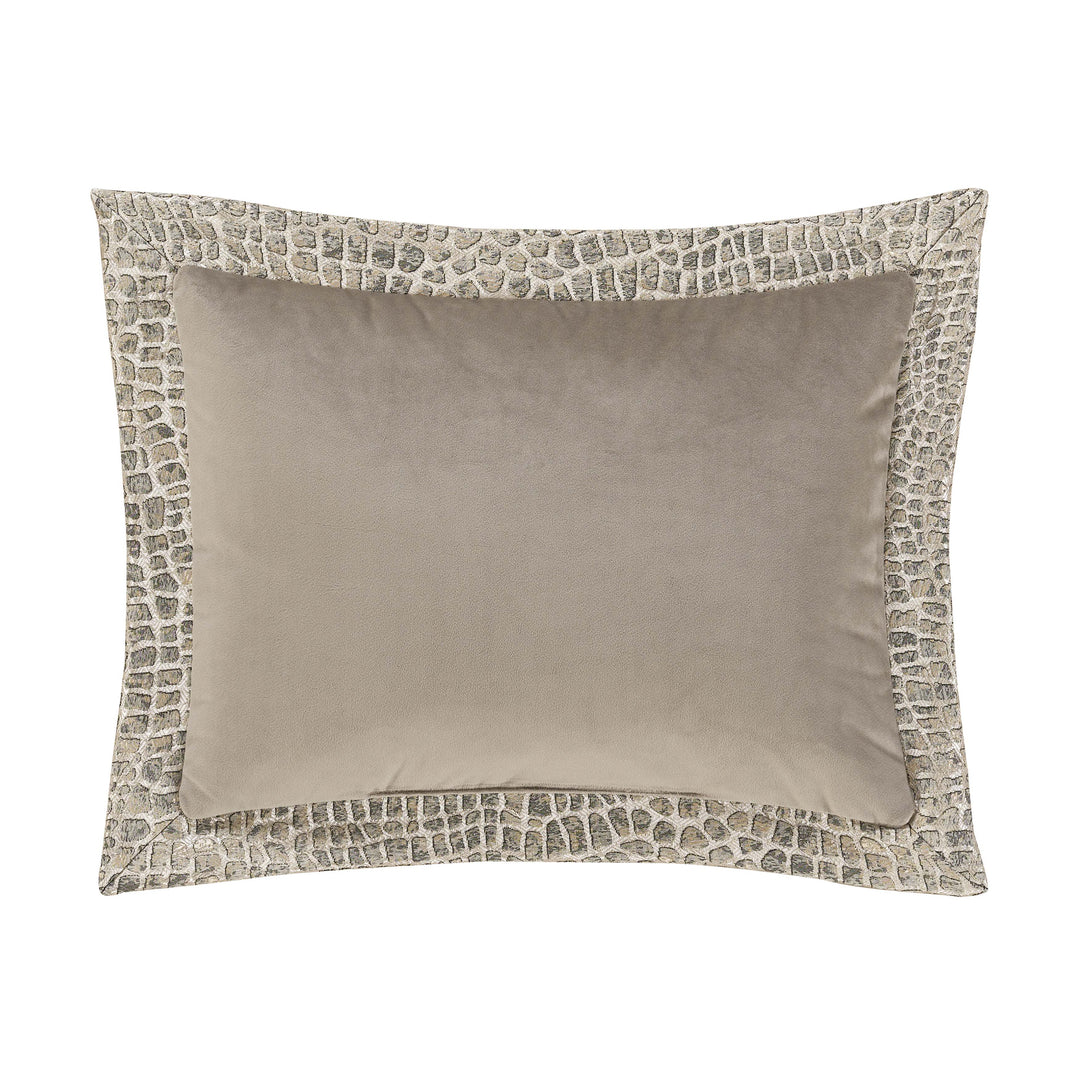 Habitat Pewter Boudoir Decorative Throw Pillow 16" x 12" Throw Pillows By J. Queen New York