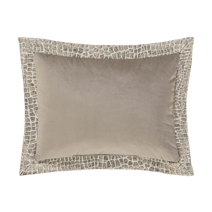 Habitat Pewter Boudoir Decorative Throw Pillow 16" x 12" Throw Pillows By J. Queen New York