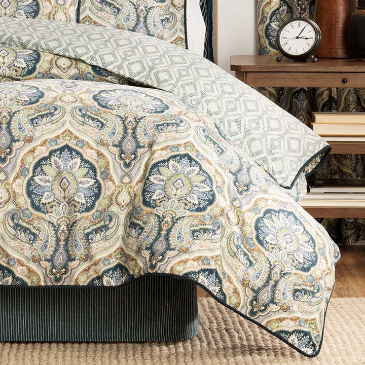 Harrogate Teal 4-Piece Comforter Set Comforter Sets By P/Kaufmann