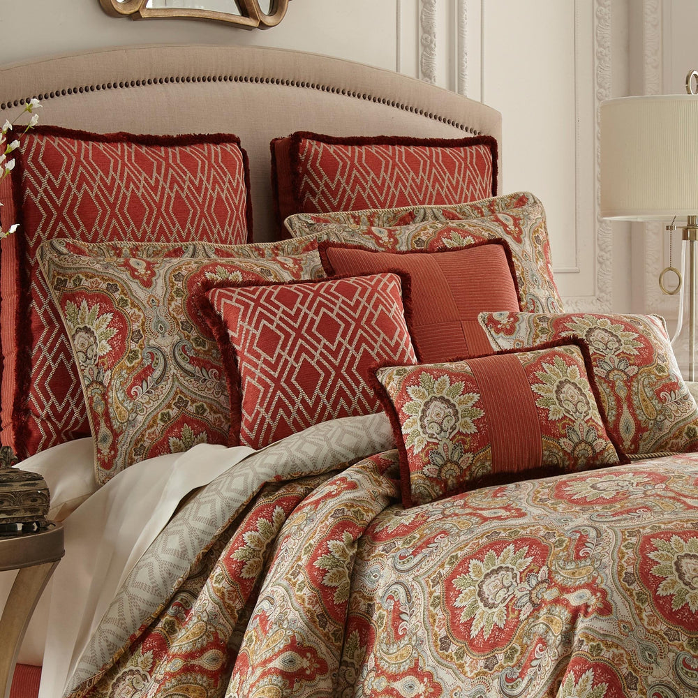 Rose tree Harrogate Multi 4-Piece Comforter Set in Queen- Final Sale Comforter Sets By US Office - Latest Bedding