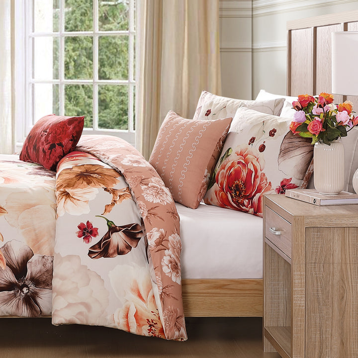 Bebejan Hazy Blossom 5 Piece Reversible Comforter Set - Final Sale Comforter Sets By US Office - Latest Bedding