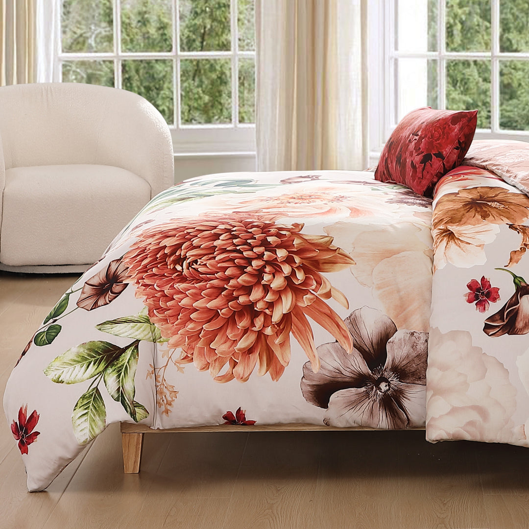 Bebejan Hazy Blossom 5 Piece Reversible Comforter Set - Final Sale Comforter Sets By US Office - Latest Bedding