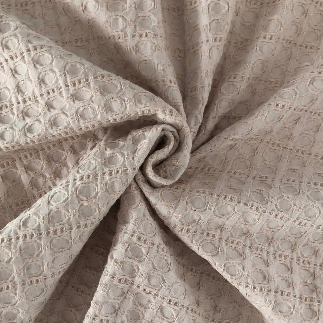 Honeycomb Waffle Natural 8 Piece Coverlet Set Coverlet By Colcha Linens