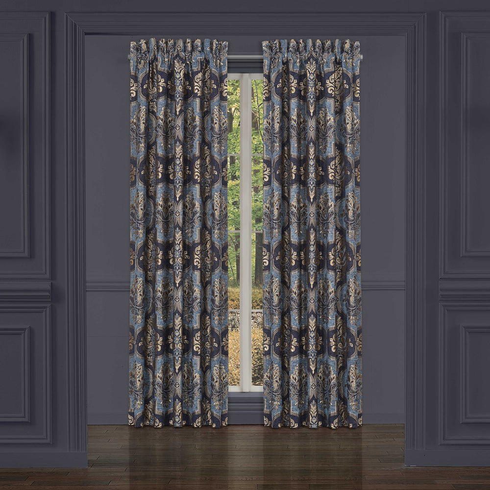 Middlebury Indigo Window Panel Pair (Set of 2) Window Panels By J. Queen New York