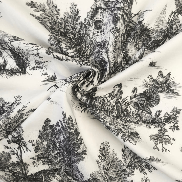 Jardin Du Jouy Toile Ebony 8 Piece Duvet Cover Set Duvet Covers By Colcha Linens