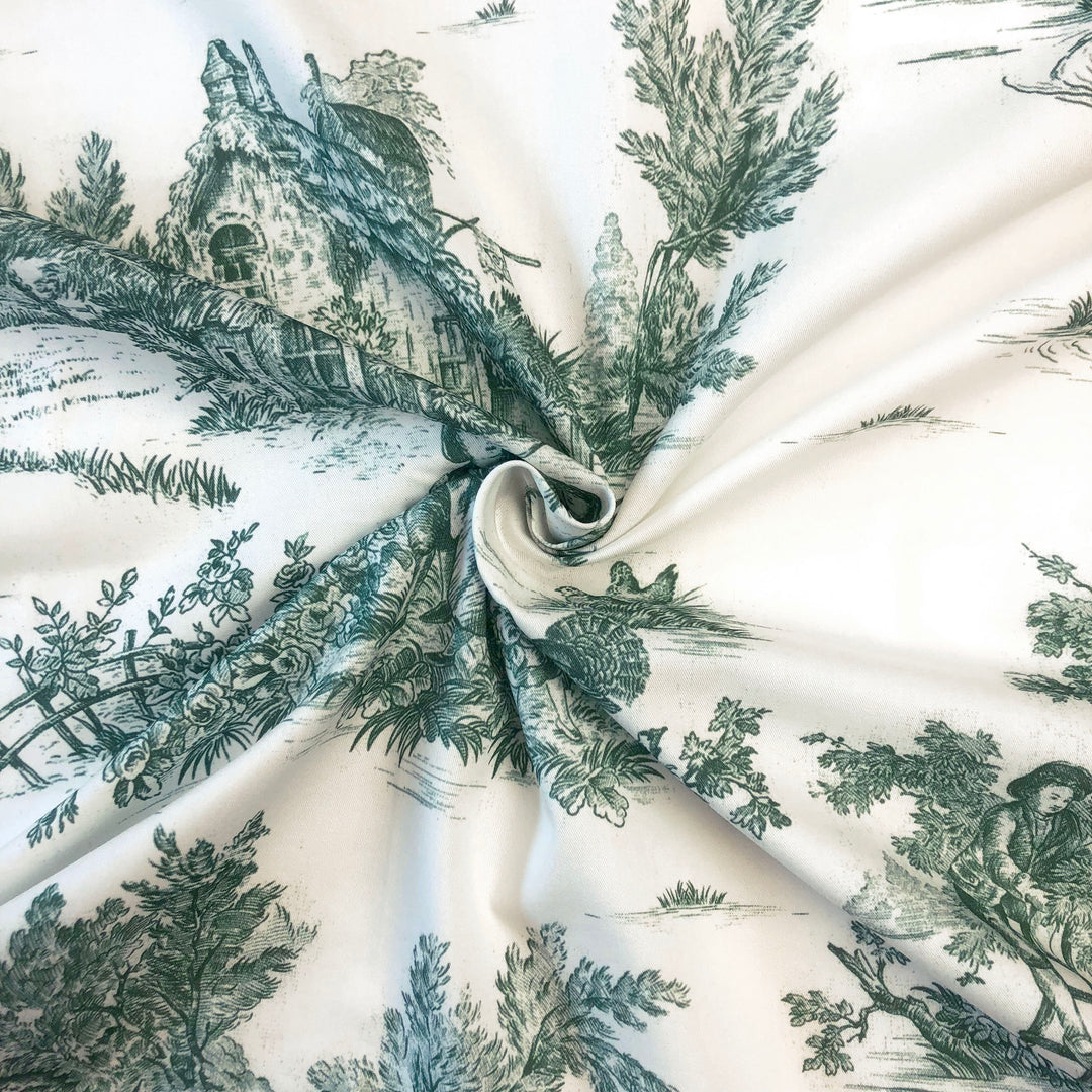 Jardin Du Jouy Toile Evergreen 8 Piece Comforter Set Comforter Sets By Colcha Linens