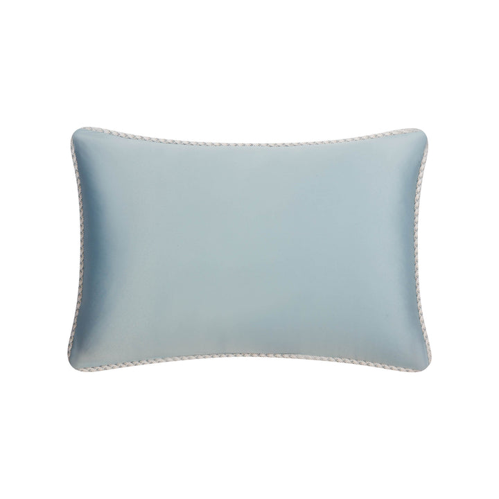 Jonet Cream/Aqua Oblong Decorative Throw Pillow 18" x 12"