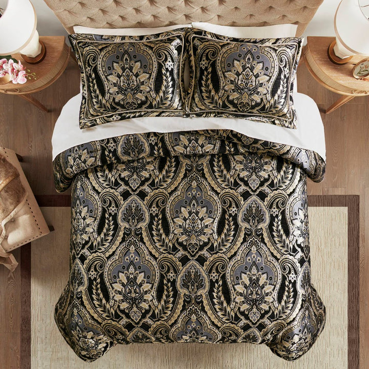 Julius Black 4 Piece Comforter Set Comforter Sets By Croscill Home LLC