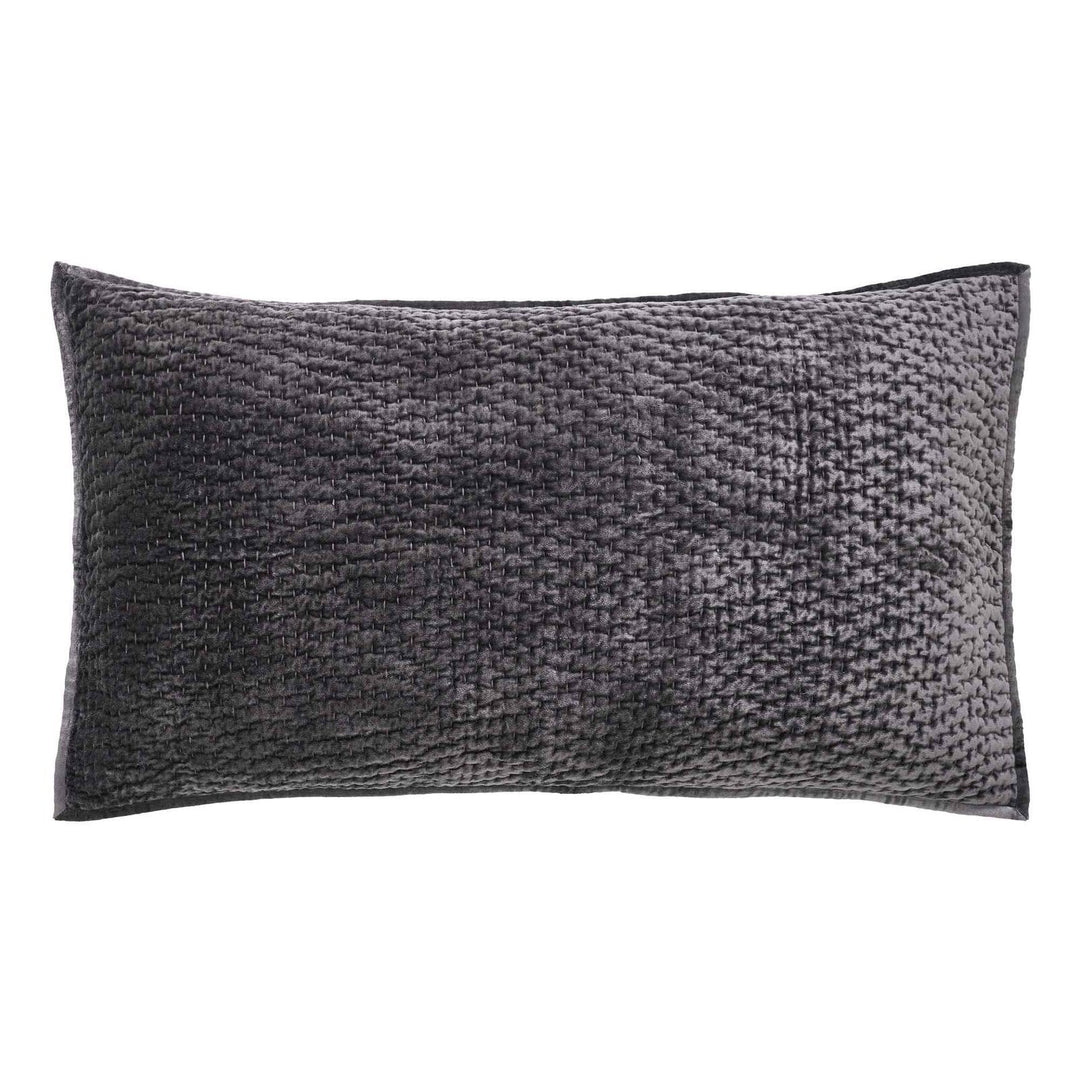 Laguna Pick Stitch Velvet Sham Sham By Orchids Lux Home