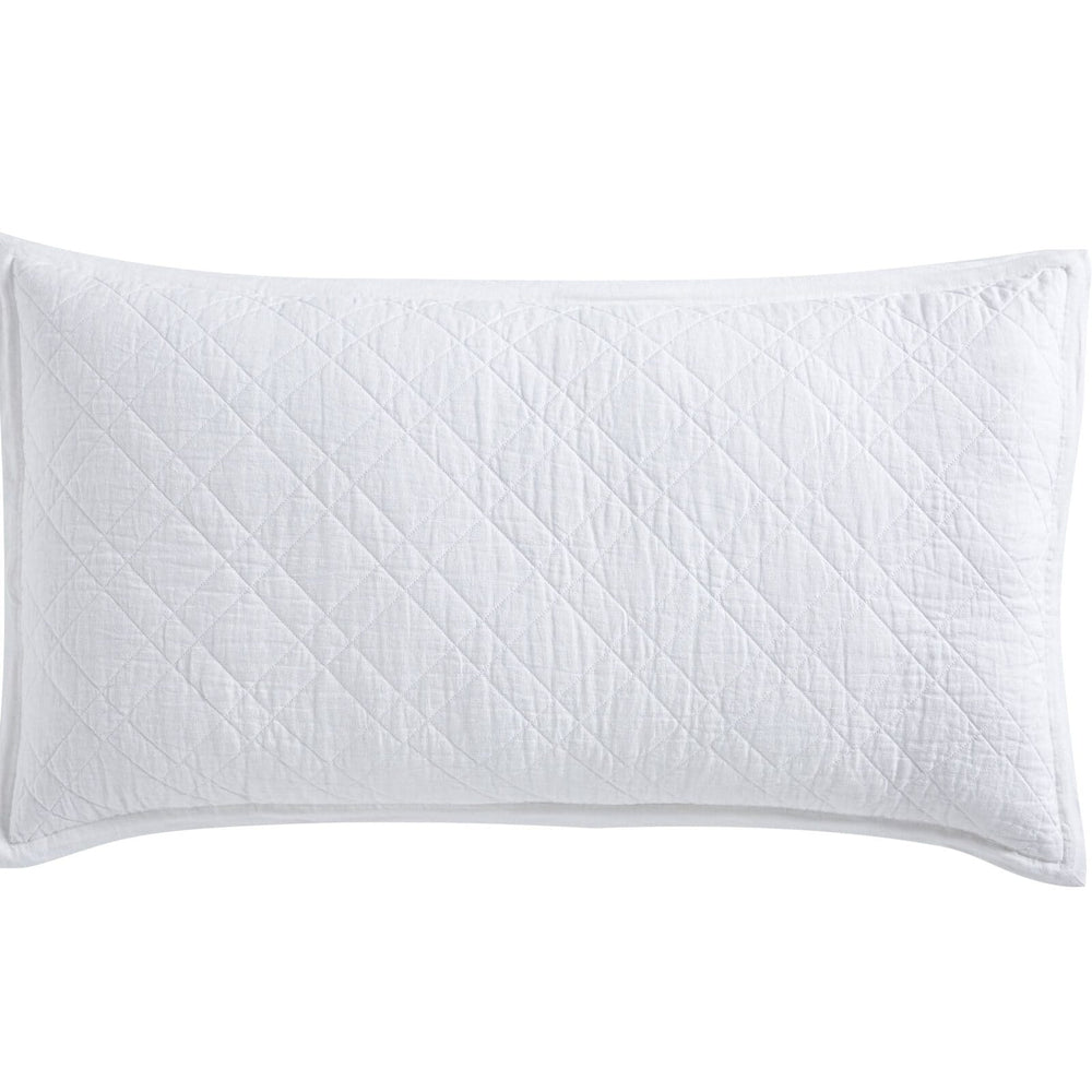 Chloe European Linen Diamond Sham Sham By Orchids Lux Home