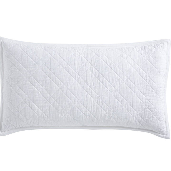 Chloe European Linen Diamond Sham Sham By Orchids Lux Home