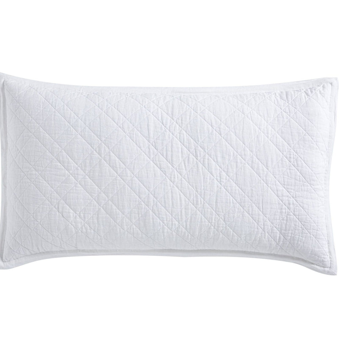 Chloe European Linen Diamond Sham Sham By Orchids Lux Home