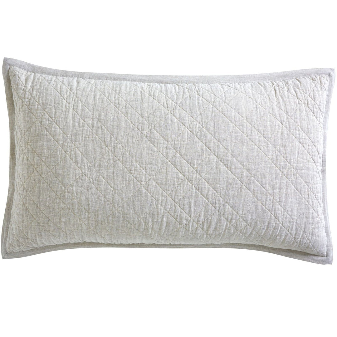 Chloe European Linen Diamond Sham Sham By Orchids Lux Home