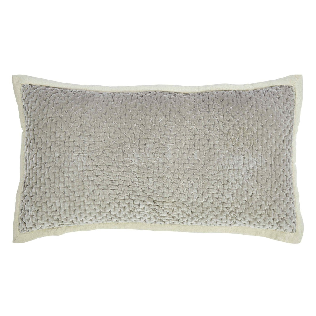 Maui Cross Stitch Velvet Sham Sham By Orchids Lux Home