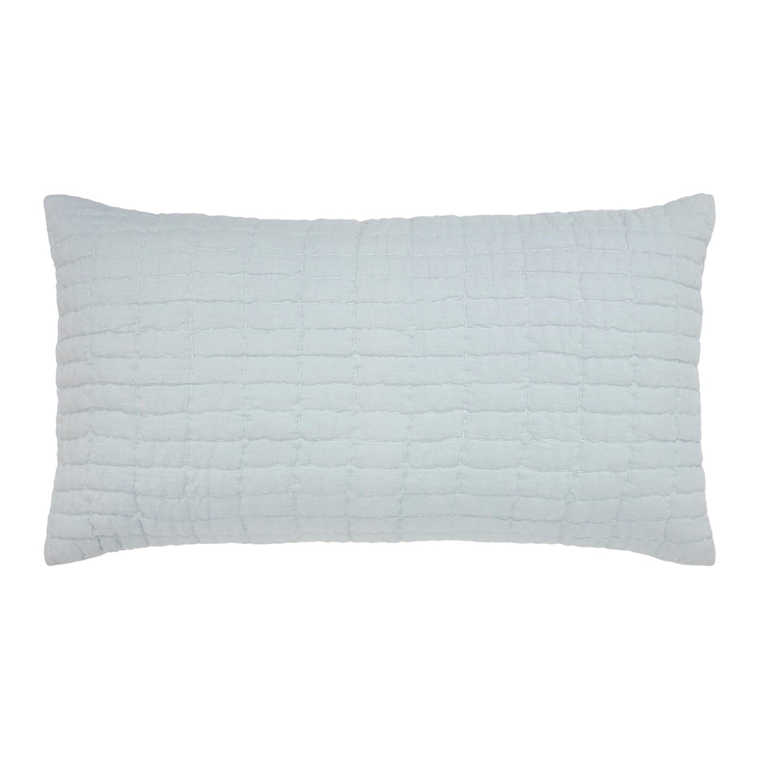 Logan Grid European Linen Sham Sham By Orchids Lux Home